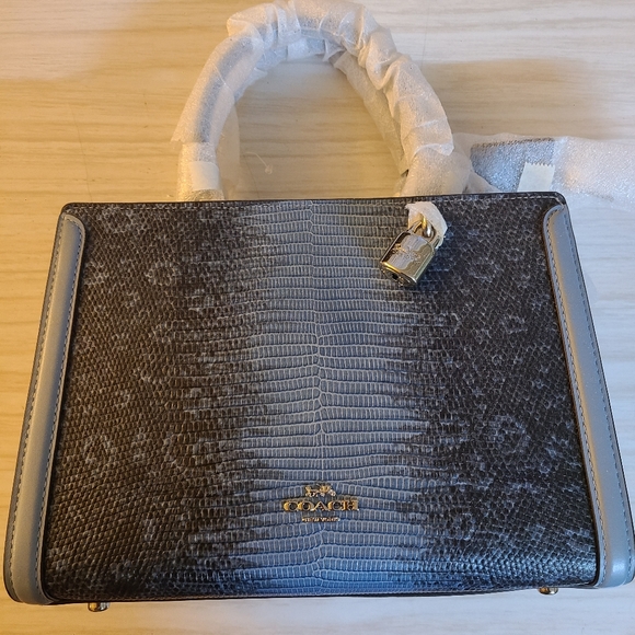 SOLD!! - Coach Light Blue Small Tote Bag - Picture 2 of 8